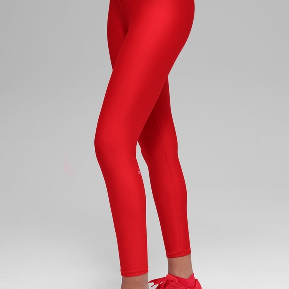 ALO Yoga 7/8 High-Waist Airlift Legging In Red - Picture 2 of 3